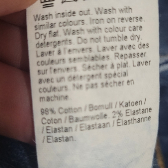 River island jeans with frayed asymmetrical bottom size 6 - Picture 4 of 7
